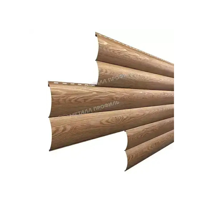 Металлический сайдинг Woodstock-Т Металл-Профиль ECOSTEEL Кедр 28х330